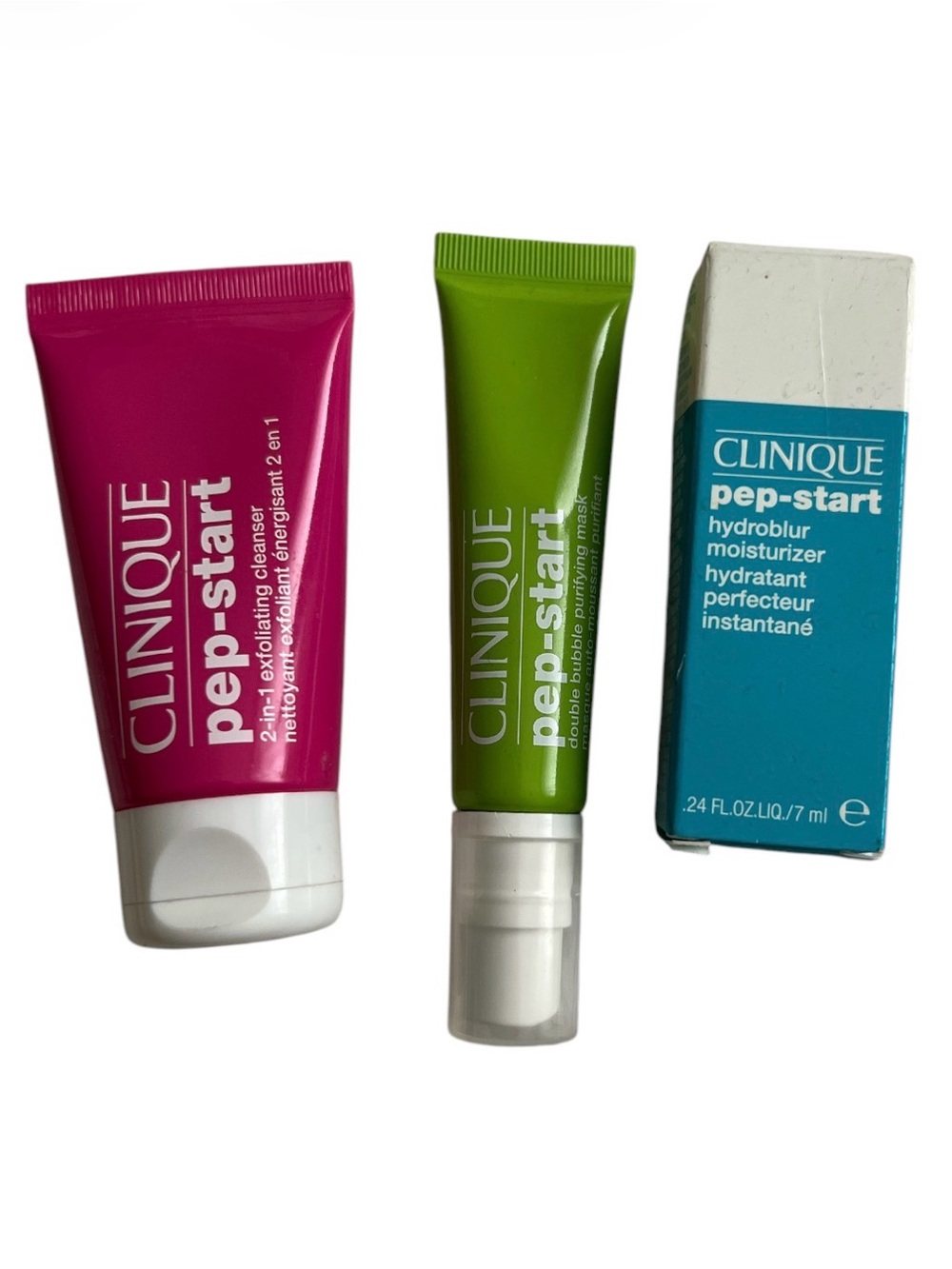 Clinique 3 Piece Minis Set of Pep-Start Skin Products
